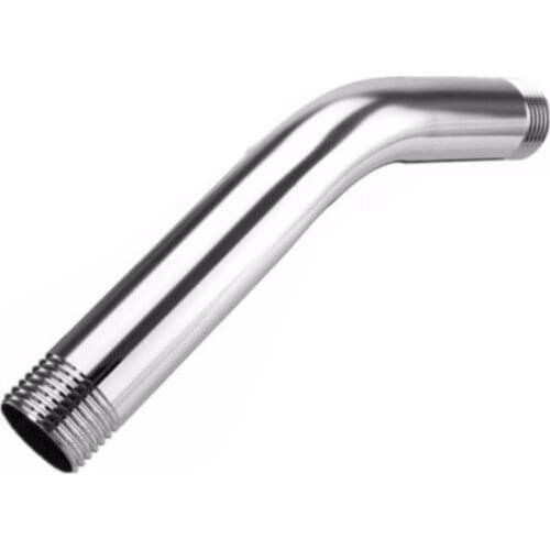 1/2 Inch Threaded Shower Heads Stainless Steel Shower Arm Extension Tube Shower Into Wall Tube Accessories positive
