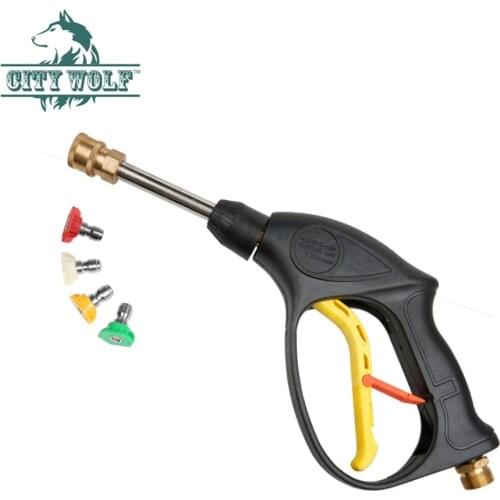 High pressure washer spray water fan shape nozzle with quick connect nozzle car wash accessory city wolf cleaning tool