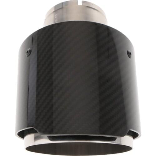 63mm-114mm Stainless Steel Carbon Fiber Car Exhaust Tail Muffler Tip Pipes for Auto SUV Matte