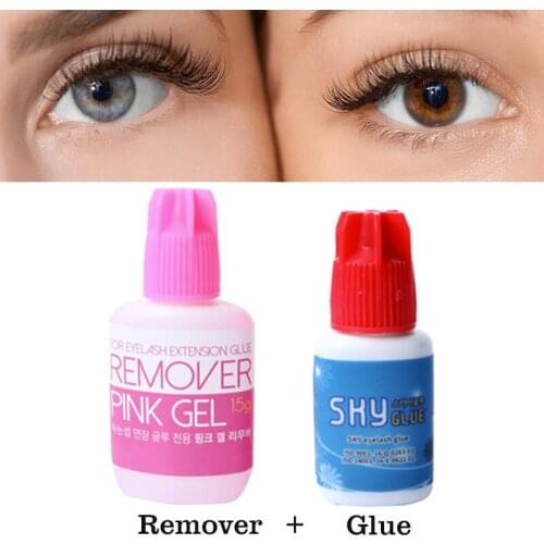 Sky eyelash glue fast drying pro eyelash glue adhesive S+ type fake eye lashes glue keep long time Eyelash gel to remover
