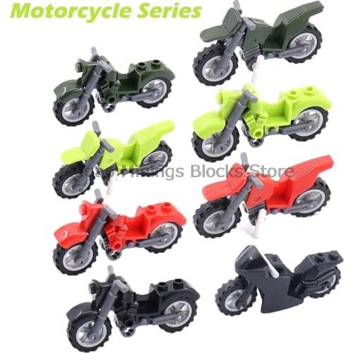 Motorcycle Series Building Blocks Accessories Decorations Multiple Colors Available Educational Roys Foe Chilldren Kids Gift DIY