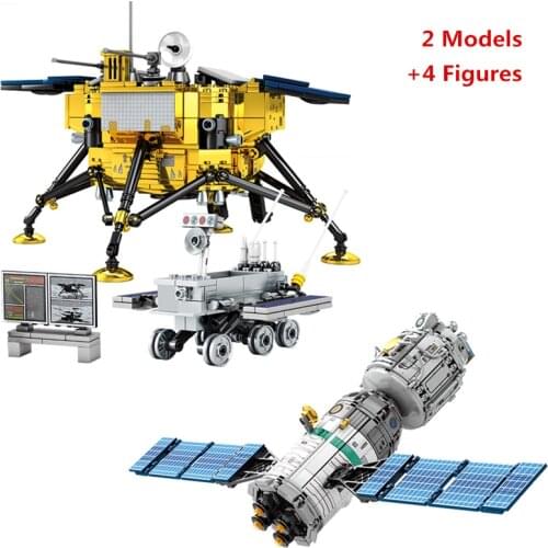SpaceFlight Rocket Perations Launcher Manned Building Blocks Kit Bricks Creator Ideas Spaceship Lunar Probe Model Kids Toys Gift