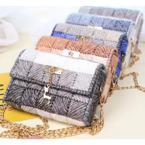 2020 new Wool hand-woven bag Storage Bag Decorative Crochet DIY Material Package Accessories