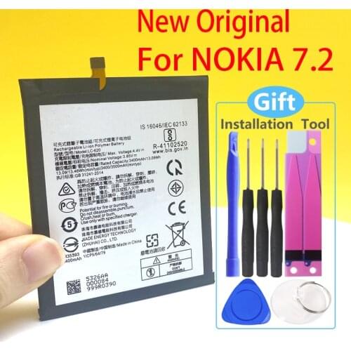 New Original For Nokia 7.2 6.2 TA-1198 TA-1200 TA-1196 3500mAh Mobile Phone+Gift Tools