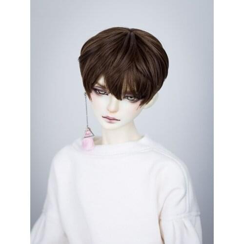 BJD doll wig is suitable for baby accessories such as 1/3 1/41/6SD uncle baby fresh meat dull tall silk aoki brown and red brown