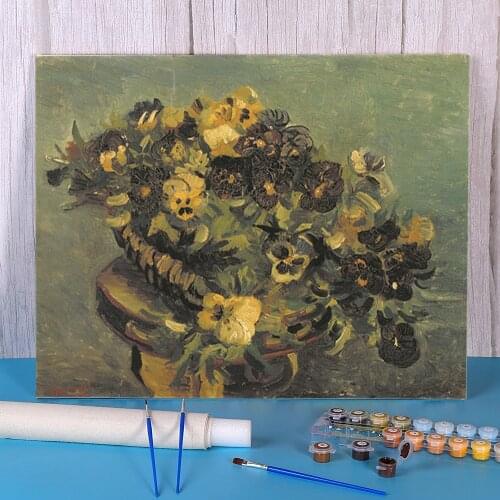 Landscape Van Gogh DIY Painting By Numbers Complete Kit Oil Paints 50*70 Canvas Painting Home Decor Crafts Wholesale
