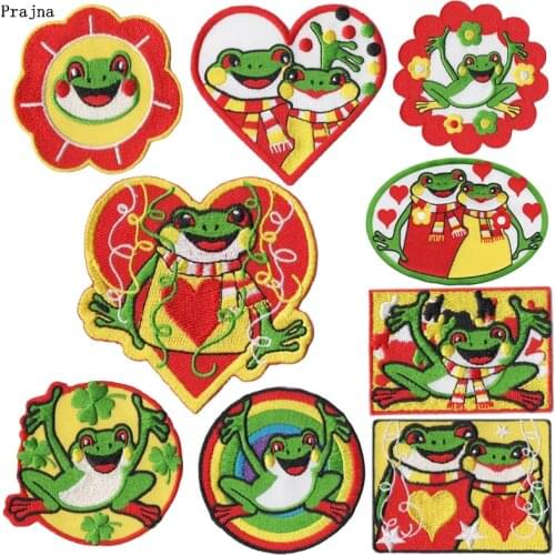 Prajna Oeteldonk Full Embroidered Frog Carnival For Netherland Iron On Embroidered Clothes Patches For Clothing Garment Stickers