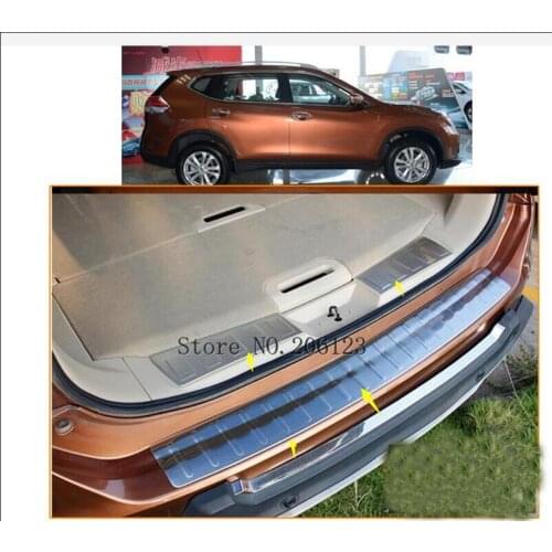 Rogue Stainless Steel Rear Bumper Protector Sill Trunk Guard Cover Trim For Nissan X-Trail X Trail T32 2014-2016 Car Accessories