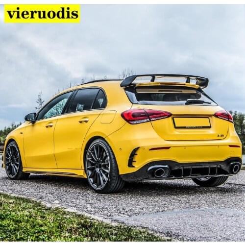 ABS Paint Black Red Color Rear Spoiler Wing For Mercedes Benz A Class W176 A160 A180 A200 A250 A45 AMG 5door Hatchback 2013-2018