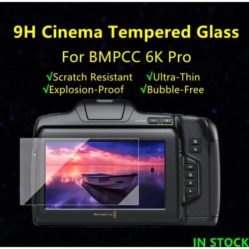 BMD bmpcc 6kpro Tempered Glass Camera Protective Glas Screen Protector for Blackmagic Design Pocket BMPCC 6K Pro Cinema Camera