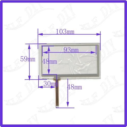 ZhiYuSun New 4nch TOUCH Screen panels 103mm*59mm for GPS or commercial use post 103*59