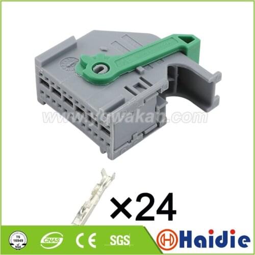 1set 24pin auto unsealed connector 24 way wire harness cable plug connector 284714-2