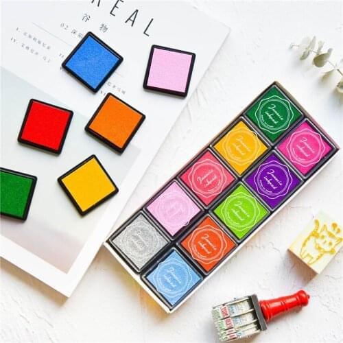 20 Colors Cute Fashion Finger Oil Based For DIY Craft Rubber Stamps For Ink Pad Fabric Wood Paper Wedding Gift Finger Print
