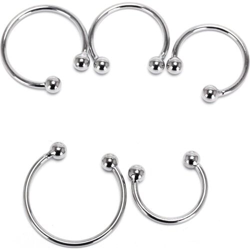 25/28/30/32/35/40mm Penis Ring Head Glans Stimulating Stainless Steel Penis Ring For Male Penis Enlargement Erection Cocks Rings