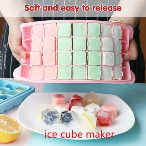 36 grid ice tray silicone ice mold maker Silicone molds popsicle molds ice tray Ice cube mold ice cube maker tray silicone mold