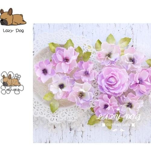 4PCS Flower Series Metal Cutting Dies Scrapbooking Stencil DIY Decorative Craft Embossing Die Cuts Card Making New Dies For 2019