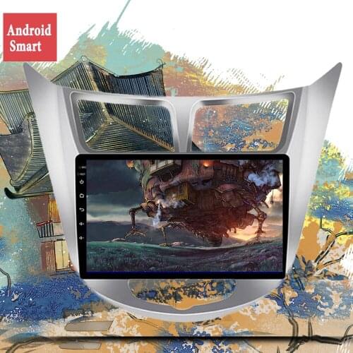 Deckless Radio For Hyundai Solaris Accent Verna 2 Din Android 10.0 GO car navigation radio stereo video multimedia player