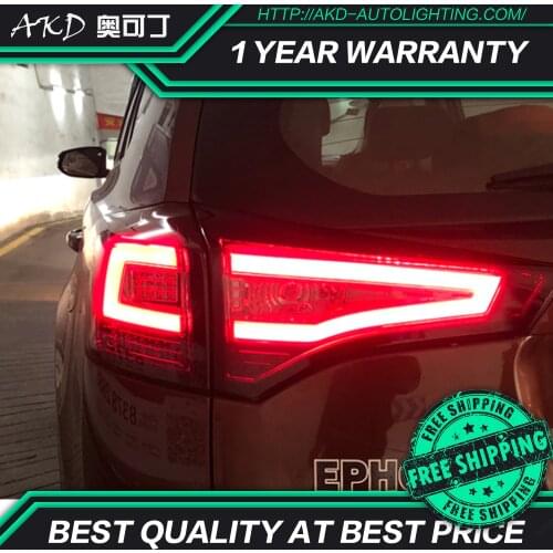 Car Styling Taillight Tail Lights For Toyota RAV4 2013 2014 2015 2016 Rear Lamp DRL + Dynamic Turn Signal + Reverse + Brake LED