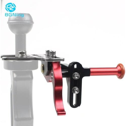 BGNing New Upgraded Adjustable Shutter Trigger Extension Rod for Gopro 9 Action Cameras Diving Mount SLR Underwater Tray Adapter