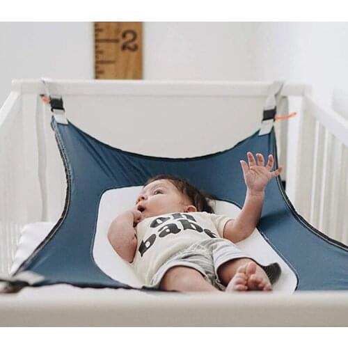 Baby hammock Newborn ,detachable and breathable sleep comfort hammock Baby bed swing elastic hammock adjustable net portable