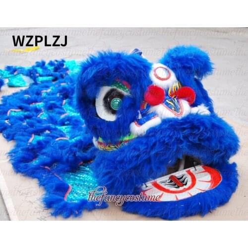 Lion Dance Costume Children 2 Player 8-12 Age Play Party Performance Sport Outdoor Parade Folk Parad Smart Stage Mascot China