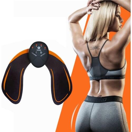 EMS Hip Trainer Wireless Muscle Stimulator ABS Fitness Button Tighter Lifter Massager Electric Vibration Body Slimming Massager