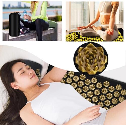 Massager Cushion Shakti Mat Massage Yoga Mat Acupressure Relieve Stress Back Body Pain Spike Mat Acupuncture Massage Mat