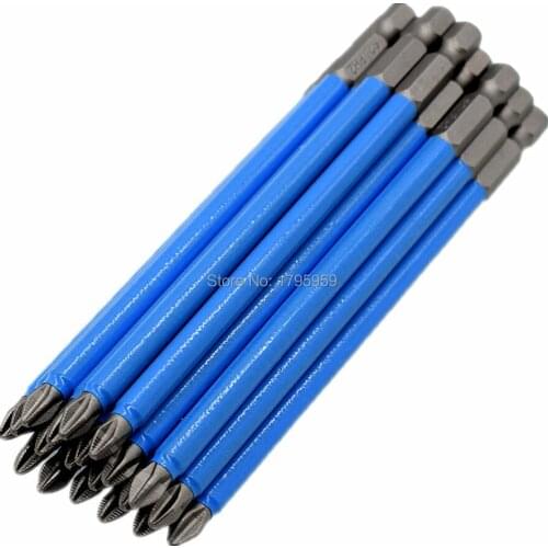 20pcs Phillips Screwdriver Bit 1/4" Hex Shank Single Head PH2 Magnetic Screwdriver Bits 125mm Anti Slip Screw Driver Bit Kit Set