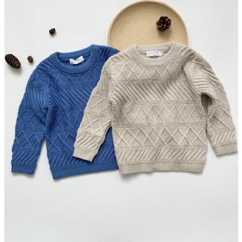 New 2020 Autumn Kids Boys Girls Long Sleeve Knit Sweater Cotton Warm Winter Clothes Baby Pullover Sweaters