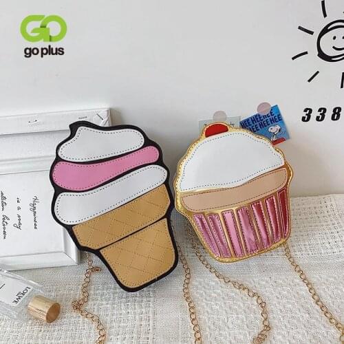 GOPLUS 2021 New Fashion Children Girls Shoulder Bag Cute Cup Cake Messenger Bag Kids Keys Coin Purse Cute Princess Mini Handbag