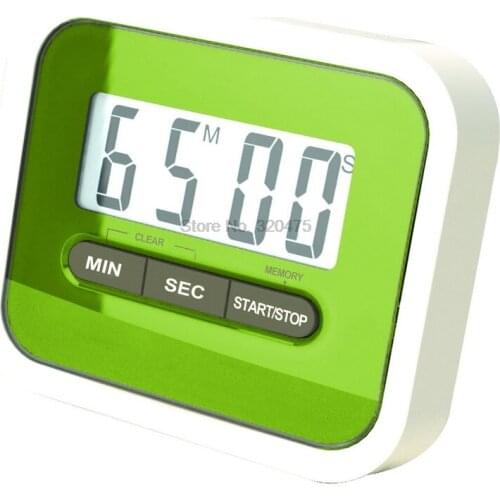 By dhl 50pcs Large Multifunction LCD Kitchen Cooking Timer Count-Down Up Clock Loud Alarm