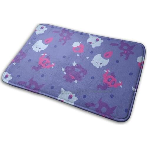 Pokepattern : Ghost Type Mat Rug Carpet Anti - Slip Bedroom Entrance Door Mat Ghost Ghost Type Misdreavus Sableye Shuppet