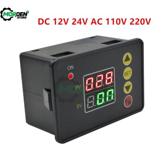 DC 12V 24V AC 110V 220V Programmable Digital Time Delay Switch Relay T2310 Normally Open Timer Control Module 0-999s/min/hour