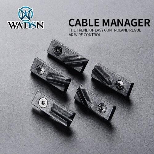 WADSN Wire Guide Pressure Remote Switch Mlok Keymod System laser flashlight Cable Management airsoft metal weapons accessories