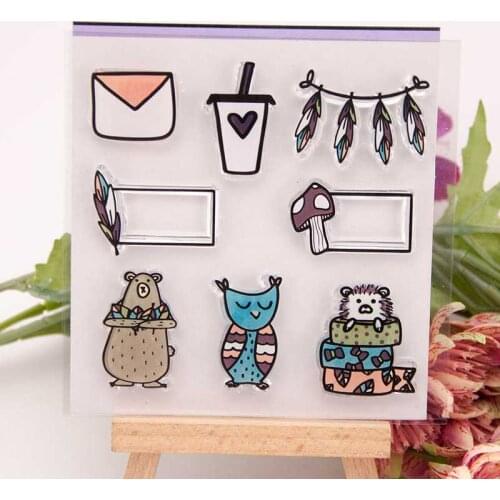 Letter message Clear Stamps for DIY Scrapbooking Craft Making Decoration Transparent Stempels New Silicone Seal