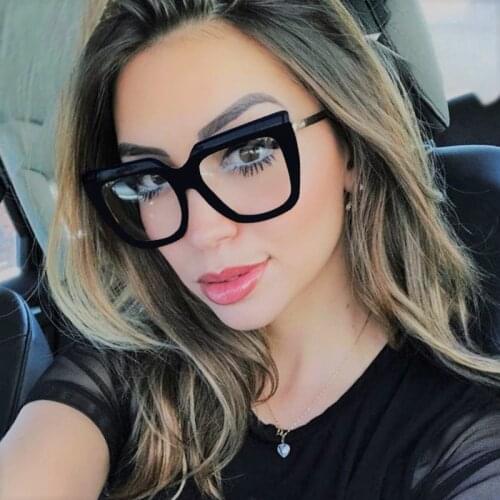 45676 Retro Square Glasses Frames Men Women Optical Fashion Computer Glasses