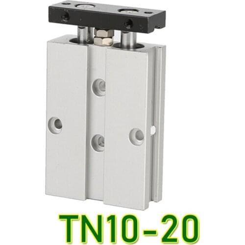 TN10-20 guide cylinder 10mm Bore 20mm Stroke Dual Rod Cylinder Double Action Pneumatic Cylinder TDA10x20 TN 10-20 TN10*20 10X20