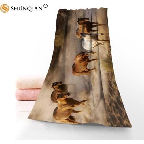 High Quality horse Microfiber Bathroom Washcloth,Towels Custom Face Towel/Bath Towel Size 35x75cm, 70x140cm