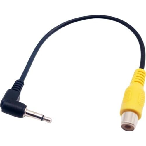 10pcs 3.5mm 1/8" Male Plug Right Angle Mono To RCA Phone Female A/V Adapter Cable 20cm