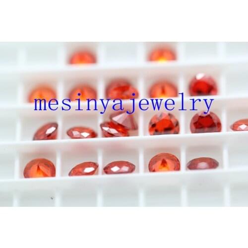 10pcs 6.0 mm Orange CZ floating charms for glass locket Min amount $15 per order mixed items, FC-172