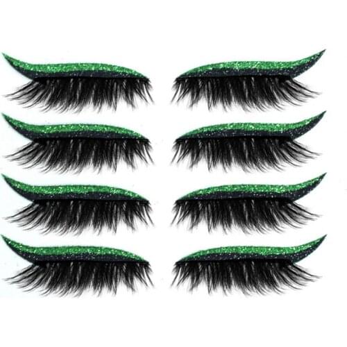 4 Pair Hot Eyeshadow Sticker Liner Combination Attractive Reusable Eyelid Makeup Stickers Eyes Cosmetic
