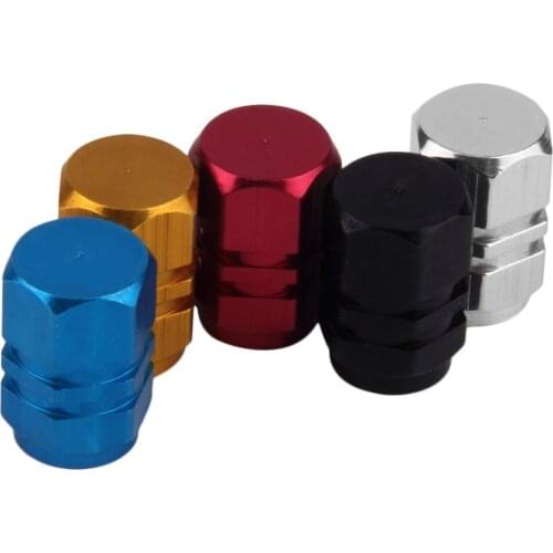 4pcs Aluminum Car Tire Valve Caps Tyre Rim Stem Covers Airdust Waterproof Automobiles Motorcycles Trucks Bikes Tyres Accessories