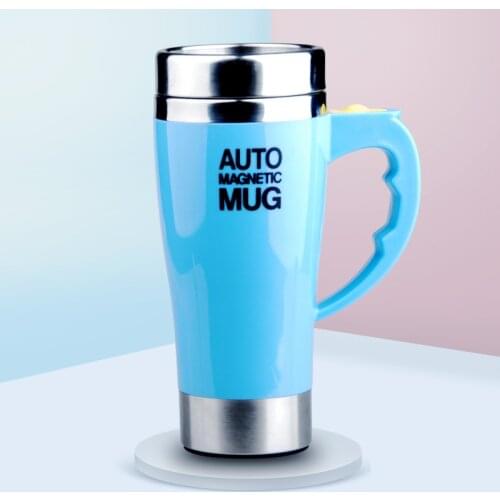 450ml Stainless Steel Self Stirring Mug Auto Mixing Tea Milk Coffee Cup Office Kitchen Bar Mugs Drinkware