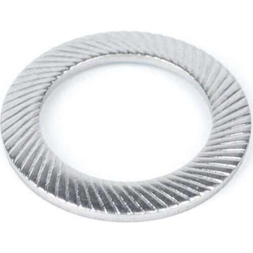 5/10/50Pcs M2.5 M3 M4 M5 M6 M8 M10 M12 M14 -M25 304 Stainless Steel Locking Washer Printing Oblique Washers Lock Washers