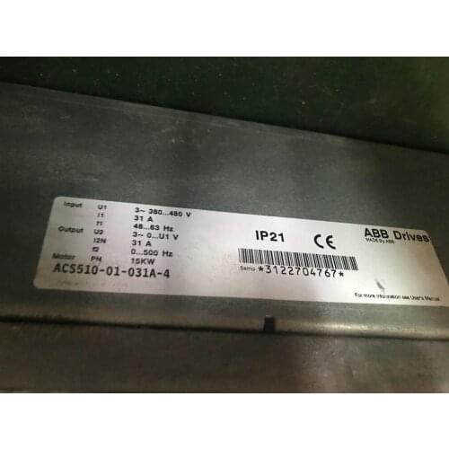 ACS510-01-031A-4 15KW 380V USED one , Inverter , Good Working