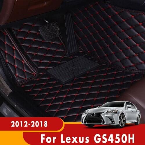Car Floor Mats For Lexus GS450H 2018 2017 2016 2015 2014 2013 2012 Auto Interior Accessories Waterproof Carpet Parts Custom Rugs