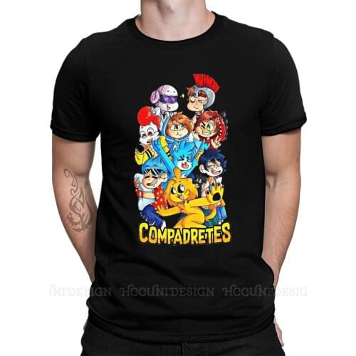 Compadretes Mikecrack Minecra Games New Arrival T-Shirt Compadretes in Full Design Crewneck Cotton O NECK Short Sleeved Adult