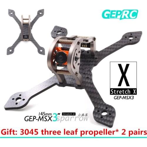 GEPRCGEP-MSX3 aluminum small four-axis indoor racing stretch X mini through the rack FPV