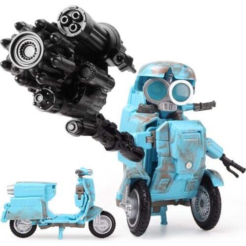 Transformation Weijiang Sqweeks Alloy MW-002 Oversize LLever motorcycle with base metal action figure Coating robot toys