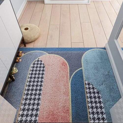 DIY Entrance Door Mats Can Be Cut Living Room Kitchen Mat Bathroom Mat Dust Removal Non-slip Mats Carpet Hallway Door Mat Carpet